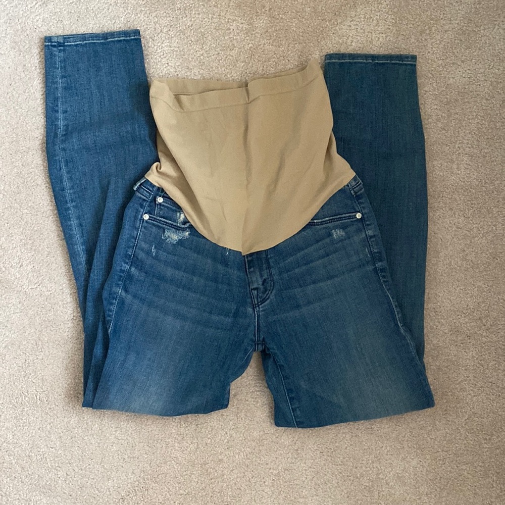 MOTHER The Looker Crop Maternity Jeans | 27